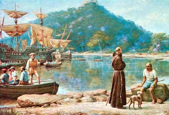 Benedito Calixto The Arrival of Friar Pedro Palacios oil painting image